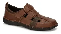 Comprar Huaraches Ferrato Sandalias Confort Caballero Cafe Piel 