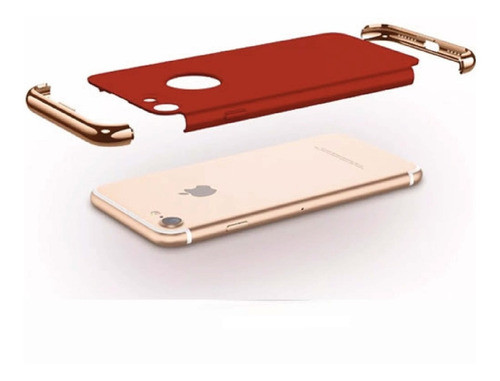 Imagen 3 de 3 de Funda Case Para iPhone Bumper Y Completa Tipo Piel