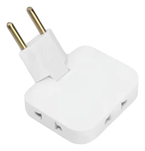 Pack De 4 Adaptadores 180° Para Enchufe Tipo F