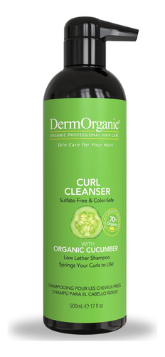 Shampoo Dermorganic Curl Com Pepino Orgânico - Sem Sulfato