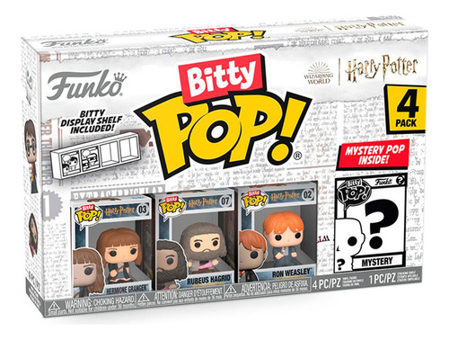 Funko Bitty Pop! Harry Potter - Hermione En Tunica 4 Pack