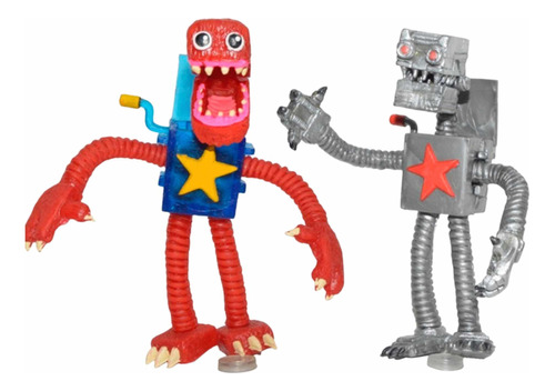 Poppy Play Time Figura Boxy Boo Y Boxi Boo Metal Duo 23cm