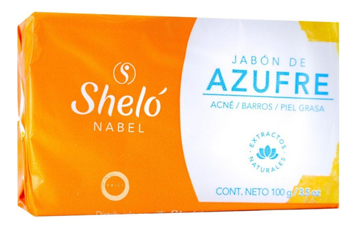 Jabón De Azufre Shelo 100 Gramos, Envío Express .