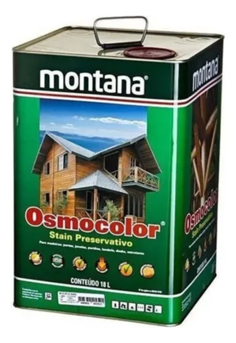 Osmocolor Montana Stain Transparente Madeira 18 Litros Acabamento Acetinado