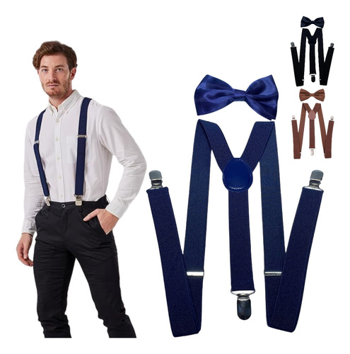 1pc Tirantes Para Adulto Pantalones Suspenders Ajustables