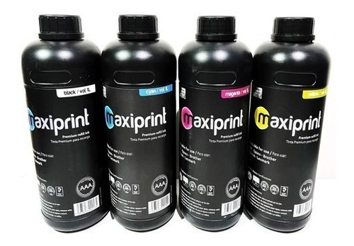 Imagen 1 de 3 de Tinta Maxiprint Para Compatible Hp Epson Canon  1 Litro Dye 