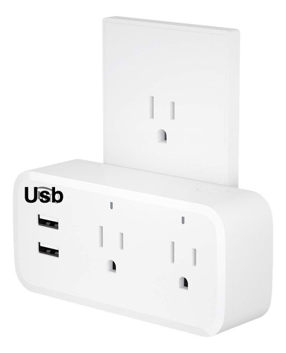 Enchufe Smart Inteligente Doble Con 2 Puertos Usb