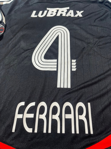 Camiseta River Plate Adidas Negra 2006 #4 Ferrari Utileria (Usado)