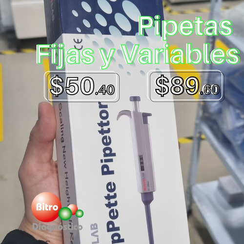 Pipetas Fijas Y Variables Automáticas Dlab (un Solo Canal)