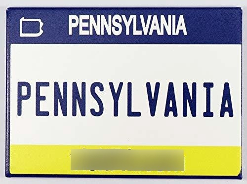 Imán Colección Placa De Pennsylvania 2.5  X 3.5 