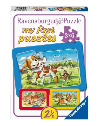 Rompecabezas Mi Primer Puzzle 3x6 Piezas Amigos Animales