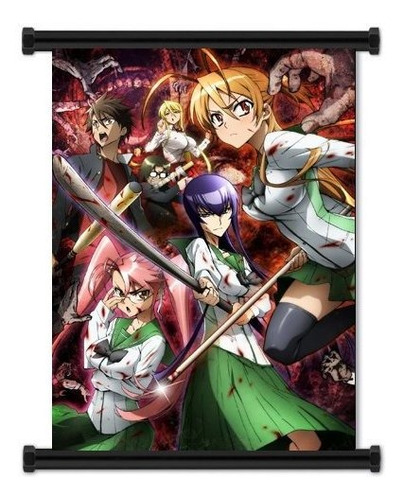 Póster De Rollos De Pared De Anime High School Of The Dead (