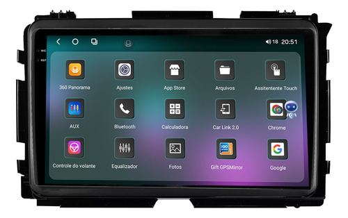 Multimidia Hrv 16/21 9p Octacore Carplay 6gb 128gb Tpros 360