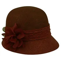 Comprar Gorros Sombreros Y Boinas Con Lazo Y Flor Para Mujer Rojo