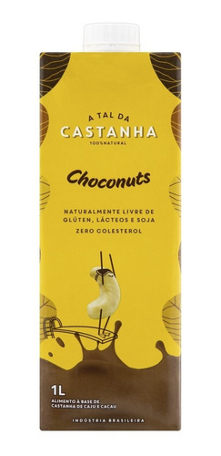 Bebida Veg Caju Cacau Organic Choconuts 1l A Tal Da Castanha