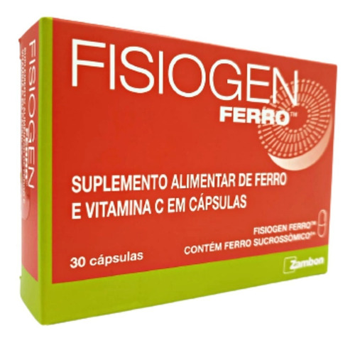 Fisiogen Ferro E Vitamina C C/ 30 Cápsulas - Zambon