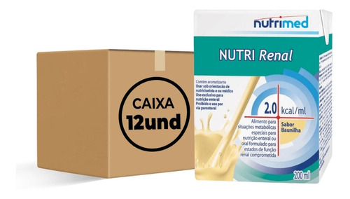 Nutri Renal 2.0kcal/ml 200ml (kit C/12) - Nutrimed