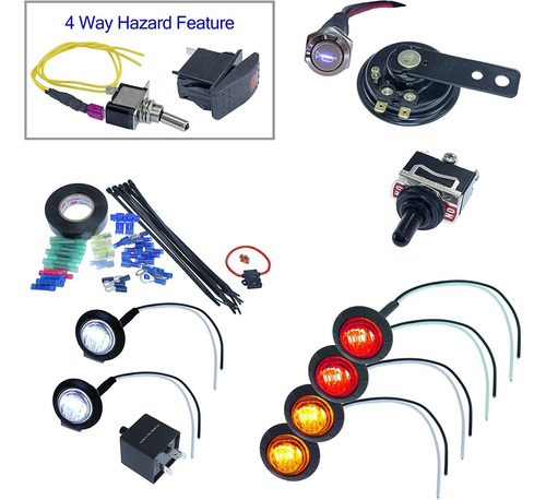 Calle Universal Utv Atv Diy Kit Legal Turn Sistema De Señal