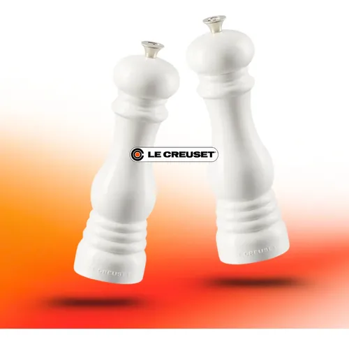 Kit Moedores De Sal E Pimenta 21 Cm Branco Le Creuset | Frete grátis