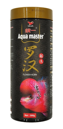 Alimento Especial Para Flower Horn Aquamaster De 500 Gr  