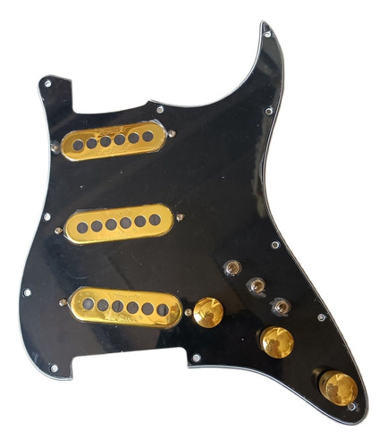 Arnés Strat Pickguard Precableado Sss, Pastillas Trisónicas