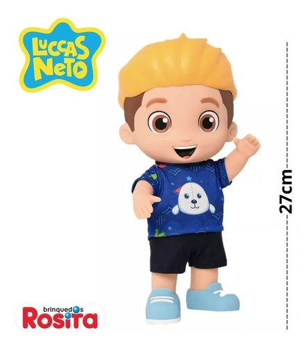 Kit Boneca Gi Neto Com Som E Luccas Neto Loiro Com Som
