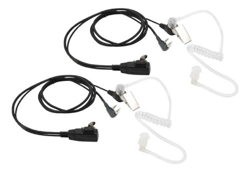 X2 Auricular Tactico Airsoft Walkie Microfono Manos Libres