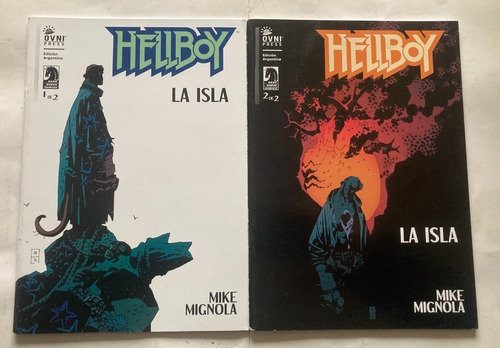 Comic Dark Horse: Hellboy - La Isla. 2 Tomos. Historia Completa. Editorial Ovnipress