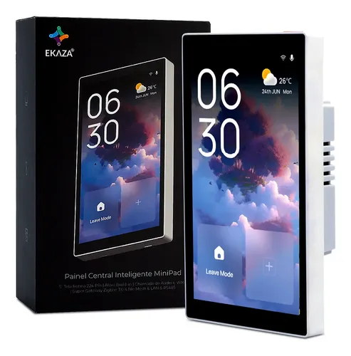 Painel Central Inteligente Ekaza Wifi Hub Zigbee Touch Tuya Smart...