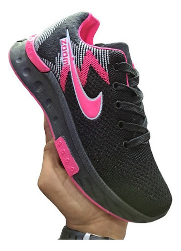 Zapatos Nike Air Max Damas Elite Zoom Negro Fucsia Fashion