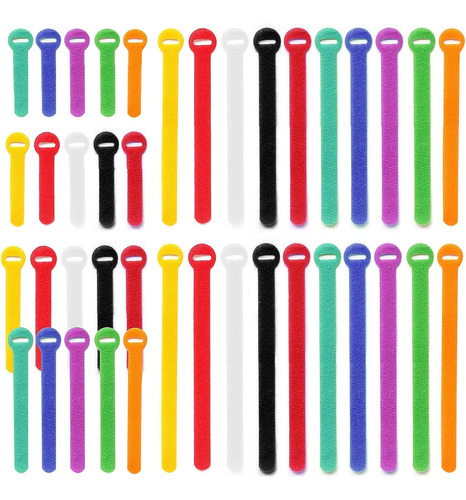 Bridas Para Cables, Gestion De Cables Reutilizables De 4+...