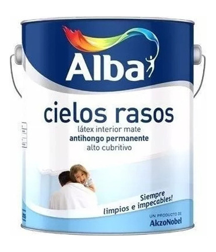 Pintura Latex Cielorraso Alba Antihongo 4l Pintumm