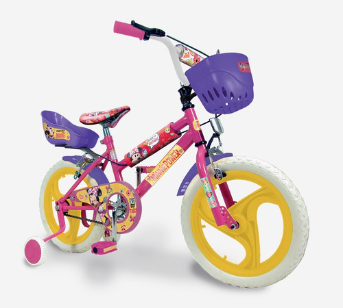 Bicicleta Infantil Minnie  Niños Unibike Rodado 16