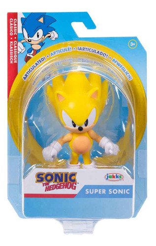 Boneco Articulado Super Sonic De 7cm - Sonic