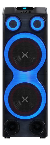 Combo Torre Polyvox Xt2212t 2500w + Microfone Com Fio