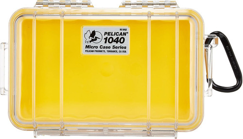 Pelican 1040-027-100 1040 Microcase  Amarillo / Transparente