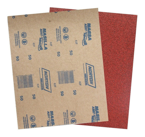 Kit 50 Lijas Para Madera Norton - Carborundum Grano 120