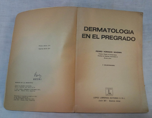 Dermatologia En El Pregrado - Pedro H. Magnin (Usado)