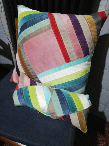 Almohadón Patchwork Terciopelo Más Regalito!