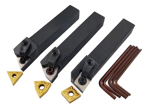 Juego De 3 Brocas Para Tornos Cnc De Carburo Indexable