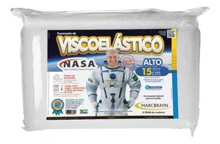 Travesseiro Nasa Viscoelástico 50x70x15 Marcbrayn