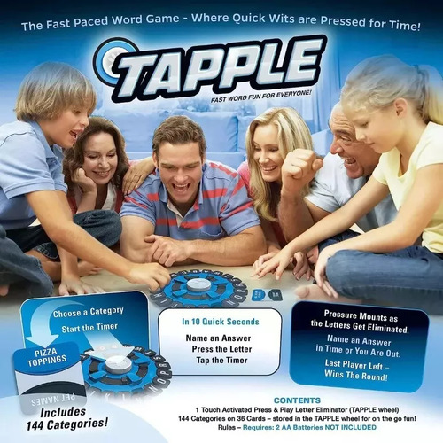 Juego De Palabras Tapple | Juego De Mesa Quick Family