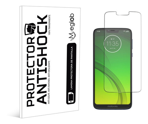 Imagen 1 de 6 de Protector De Pantalla Anti-shock Motorola Moto G7 Power