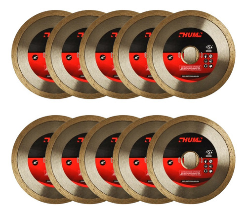 10pz Disco Diamante Corte 2556 Austrodiam 4-1/2'' Bronce