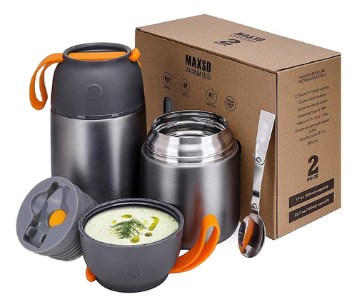 Termo Maxso 2pvifjhfc De Acero Inox 710ml Plateadoliso