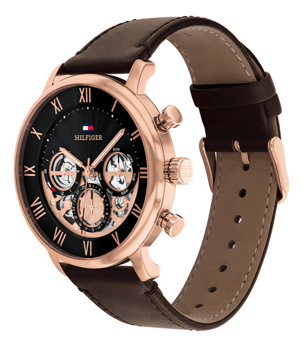 Reloj Tommy Hilfiger Para Hombre De Cuero 1710566