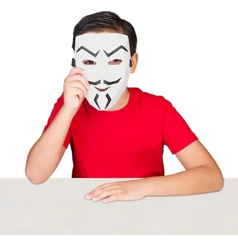 Máscara De Hacker Project Zorgo Spy V Para Ninjas Negros, Co