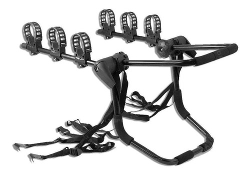 Imagen 2 de 9 de Portabicicleta De Baul Auto 3 Bicicletas Reforzado Premium