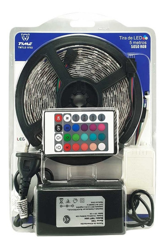 Kit Completo Tira Luz Led 5050 Rgb + Control + Fuente