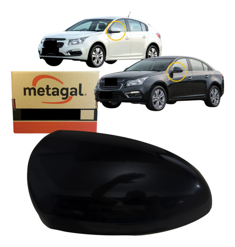 Capa Retrovisor Gm Cruze Lisa Esquerdo 2011 12 13